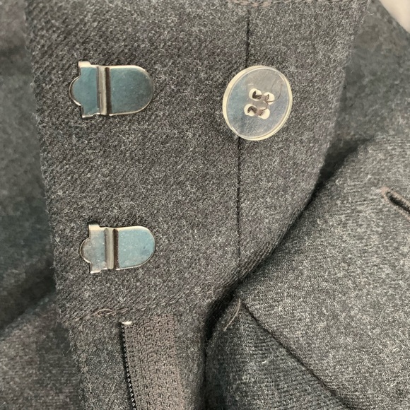 New without tags wool blend cropped pants size 2 by Ann Taylor grey/blue - Picture 6 of 8